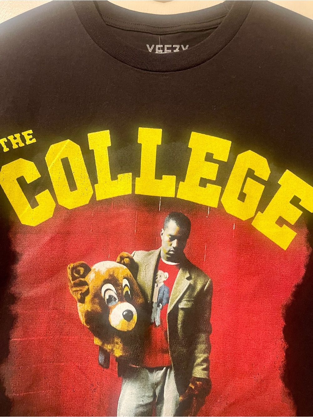 The College Graphic Black Men's T-Shirt